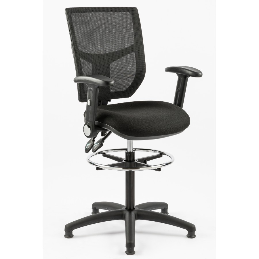 Ergo Line Mesh Draughtsman Chair